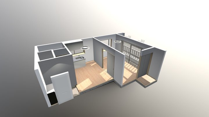 Apartment 1LK 3D Model