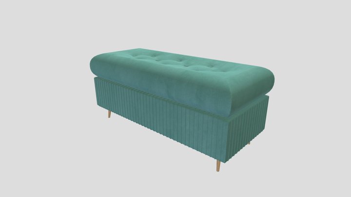 Velvet Bench 3D Model