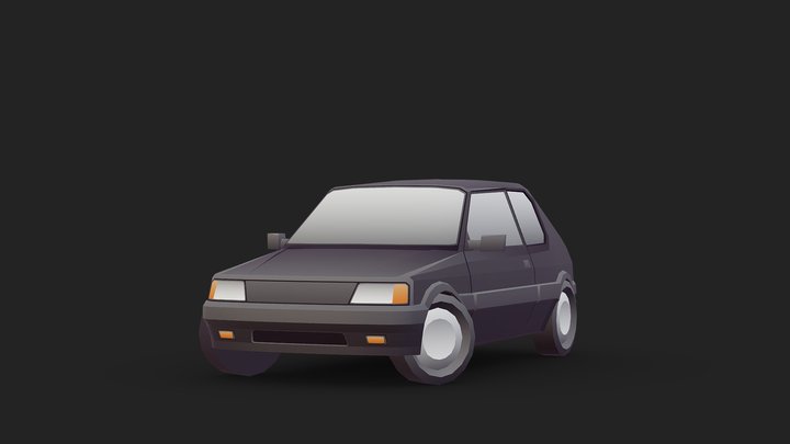 Vehicle - Peugeot 205 3D Model