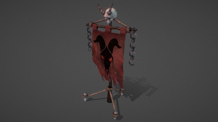 Purgatory - Evil banner 3D Model