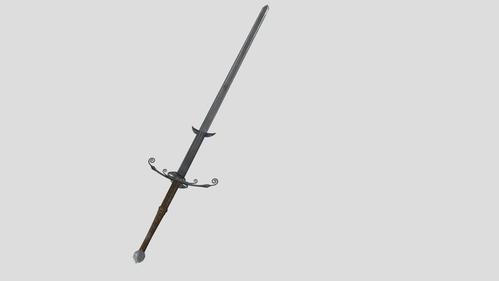 German Two Handed Great Sword 3D Model