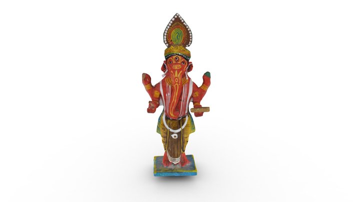 Unique Ganesha - Red 3D Model