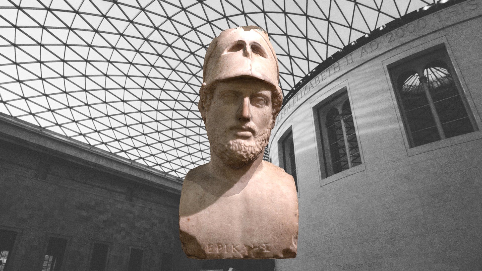 PORTRAIT BUST PERIKLES - BRITISH MUSUEM 2020