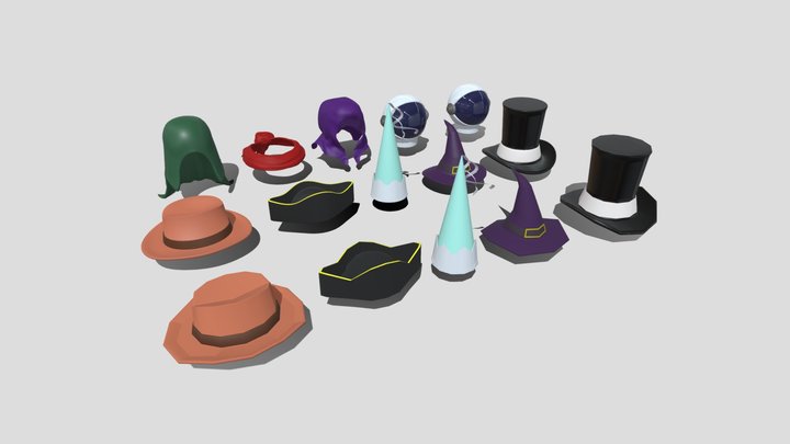 Hat Assets (ModelMaker) 3D Model