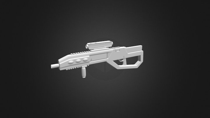 Sci-Fi Weapon Complete 3D Model