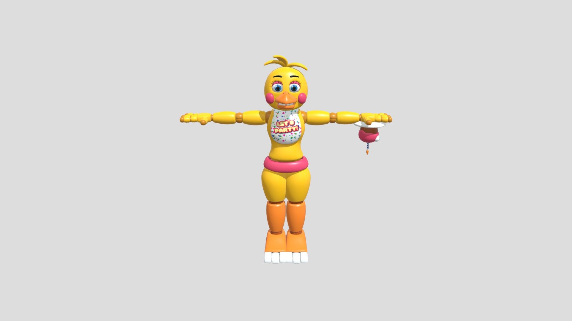 A certain sponsor Bad mood INACCURATE TOY CHICA [BLENDER] - Download Free 3D model by Abiba (@Abiba)  [527dc78]