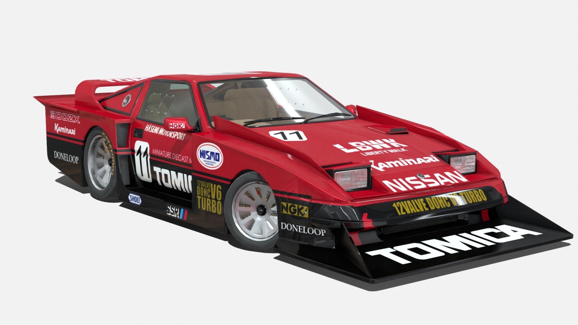 立体画 Nissan 300ZX Z31 Super Silhoutte - 3D model by Joko_P (@joko_p