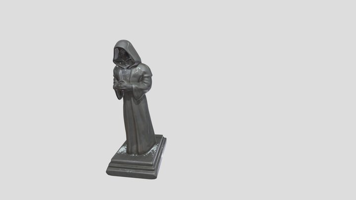 Mystic Monk Statue 3D Model