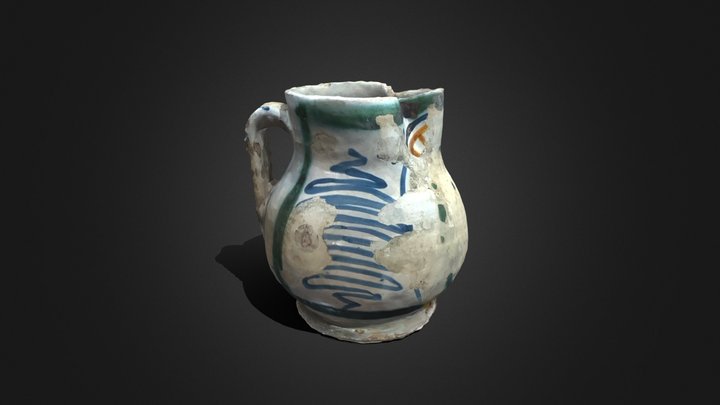 Snavelkan, Italiaanse majolica uit Montelupo