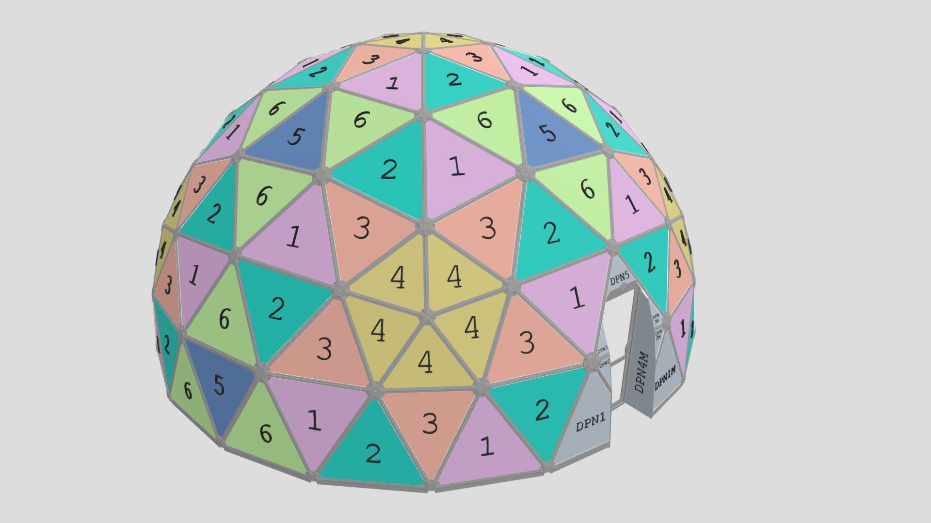 Stellar Panel Layout - 3D model by Ekodome® (@ekodome) [5280869 ...