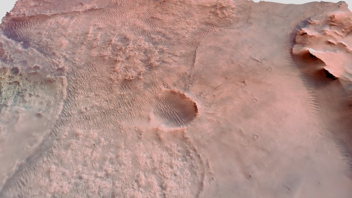 Jezero Crater - Perseverance Landing Site 3D Model