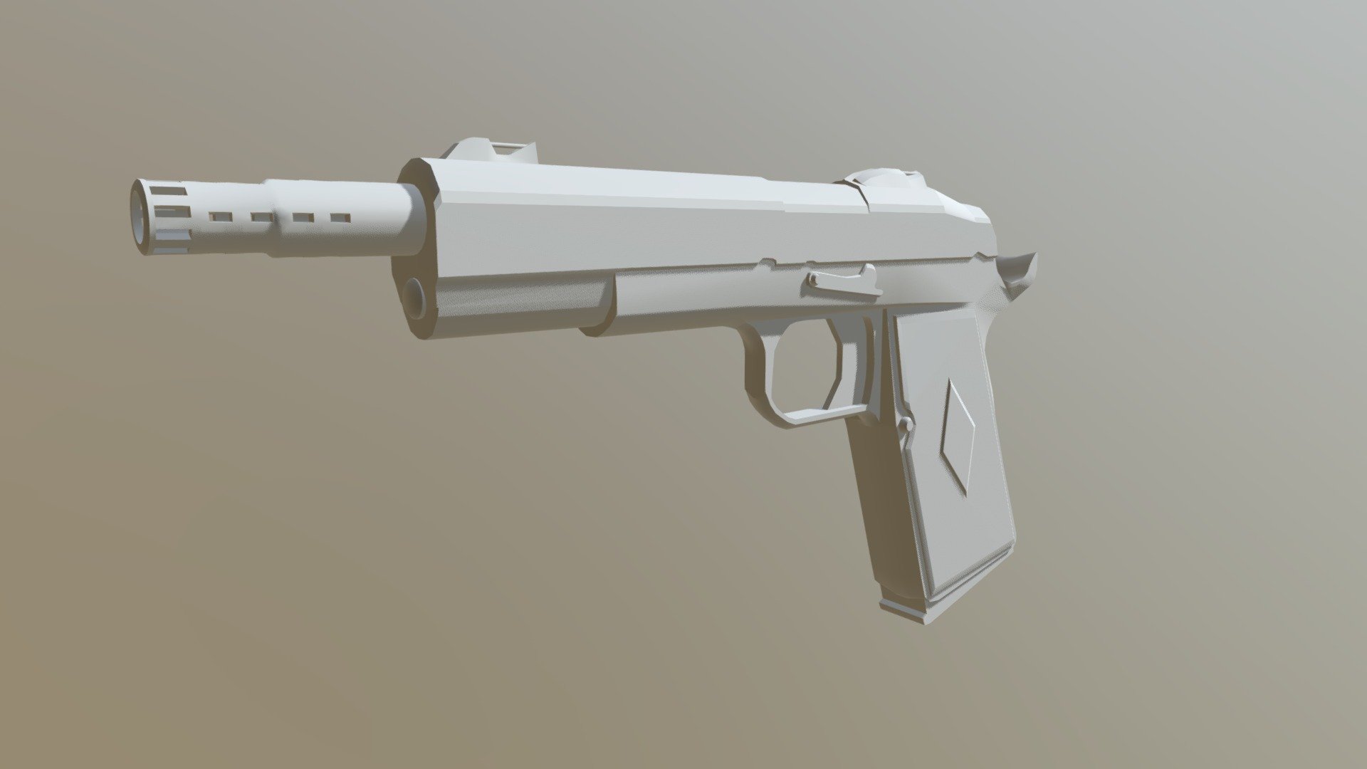 Colt Judgement .45 (Untextured) - 3D model by Harri Jones ...