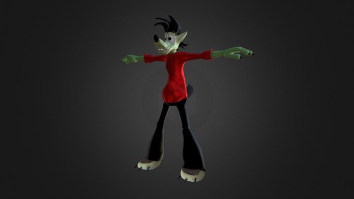 Волк 3D Model