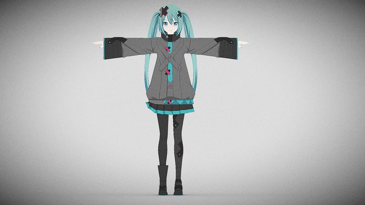 From the Windows SEKAI Miku – Modello 3D gratuito STL