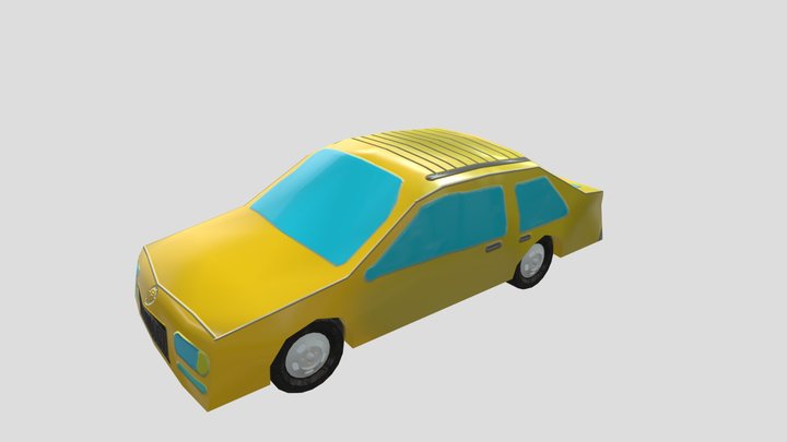 Toon Car 3D Model