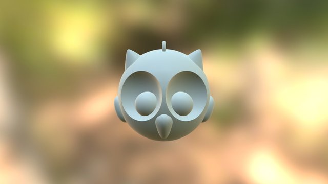 Owl Ornament 3D Model