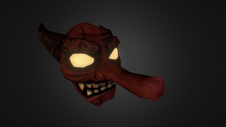 Juggernaut Oni Mask 3D Model