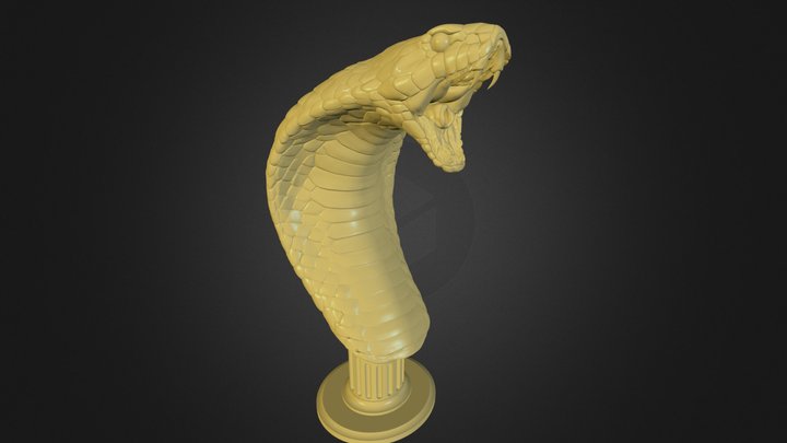 Cobra Statue 3D Model