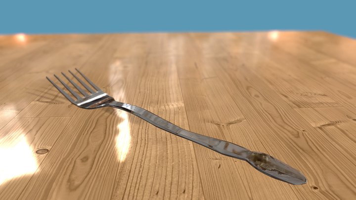 Modelado de Tenedor 3D Model