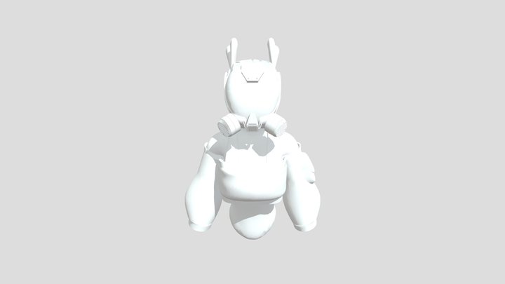 Cyberpunk Character Bust 3D Model