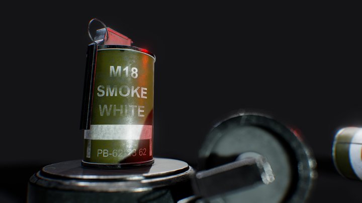 Smoke Grenade M18 3D Model
