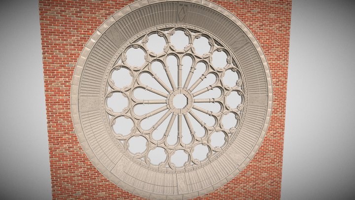 Rose Window 3D Model