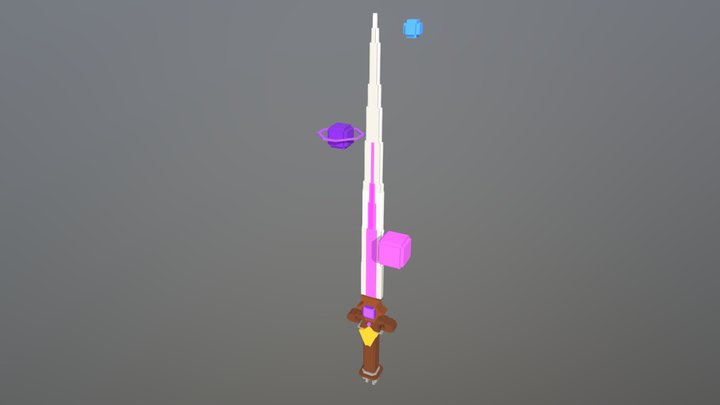 Space Sword 3D Model