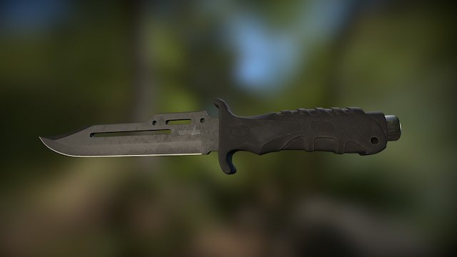 Survival Knife HK-1036 3D Model