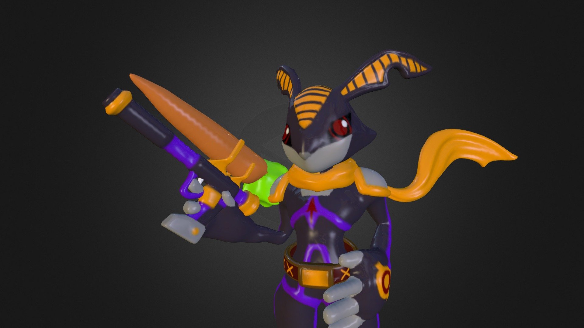 Mechanical rabbit 3D model by Artistic Artifacts (a59192) [528fdcb