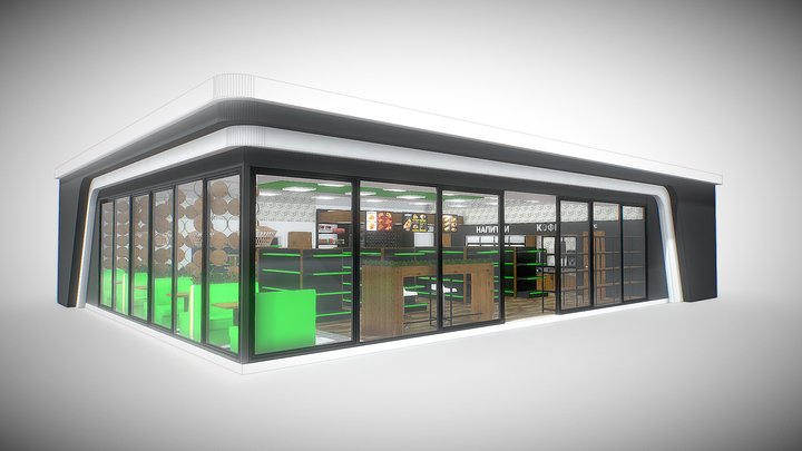 petrol station 3D Model