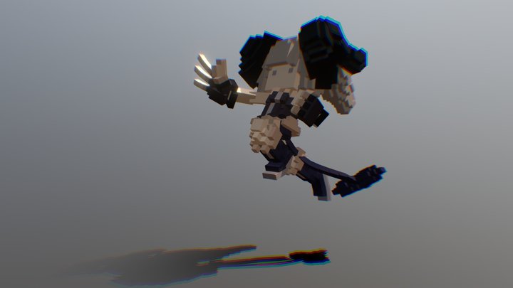 POSE-- preparin punch airborne 3D Model