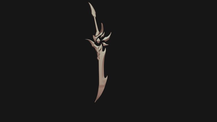 Stylized Vortex Sword 3D Model