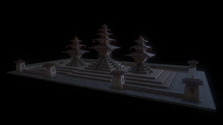 Durbar Square, Katmandú 3D Model