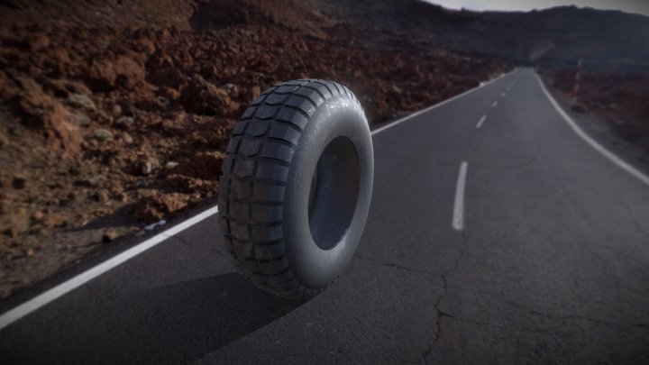 Used tire / tyre – Modello 3D gratuito STL