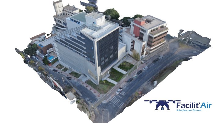 Modelo 3D com Drone - Baixa de Construção PBH 3D Model