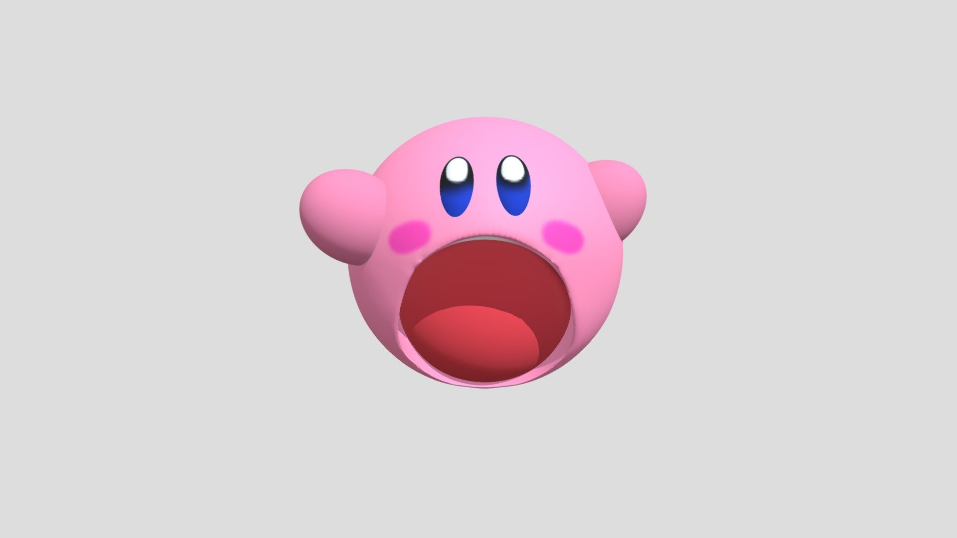 Kirby Download Free 3d Model By Zshahid19 5293807 Sketchfab 3854