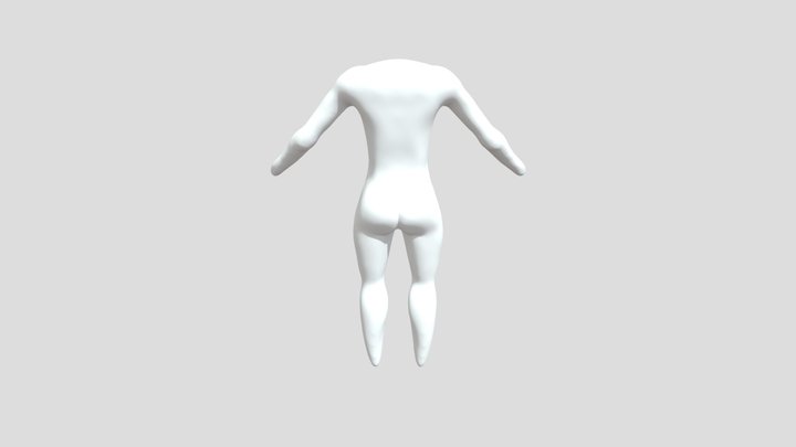 First female body 3D Model