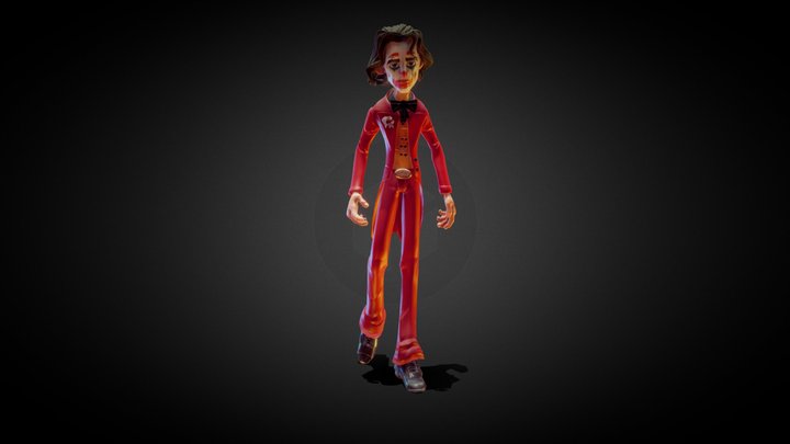 Joker Guasón Joaquin Phoenix stylize 3d model 3D Model
