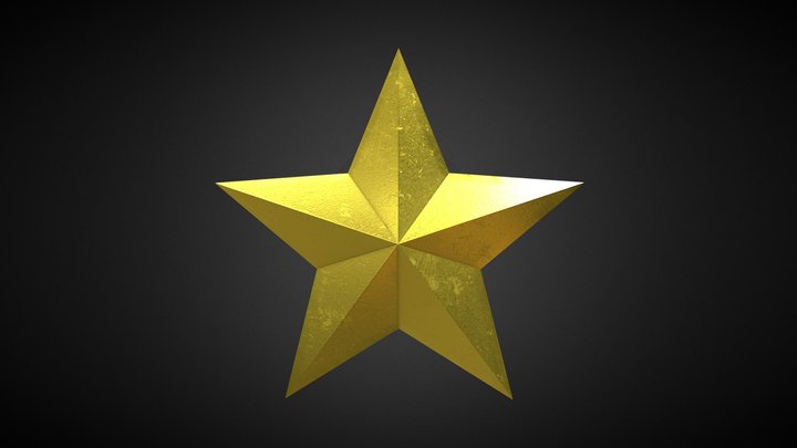 Gold Star 3D Model