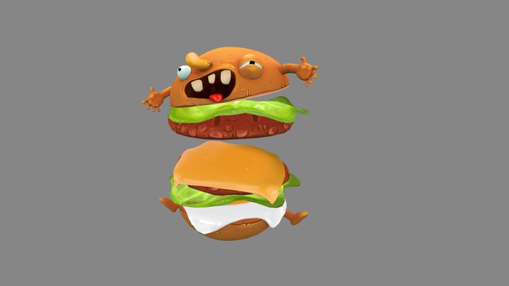 Chibiburger 3D Model