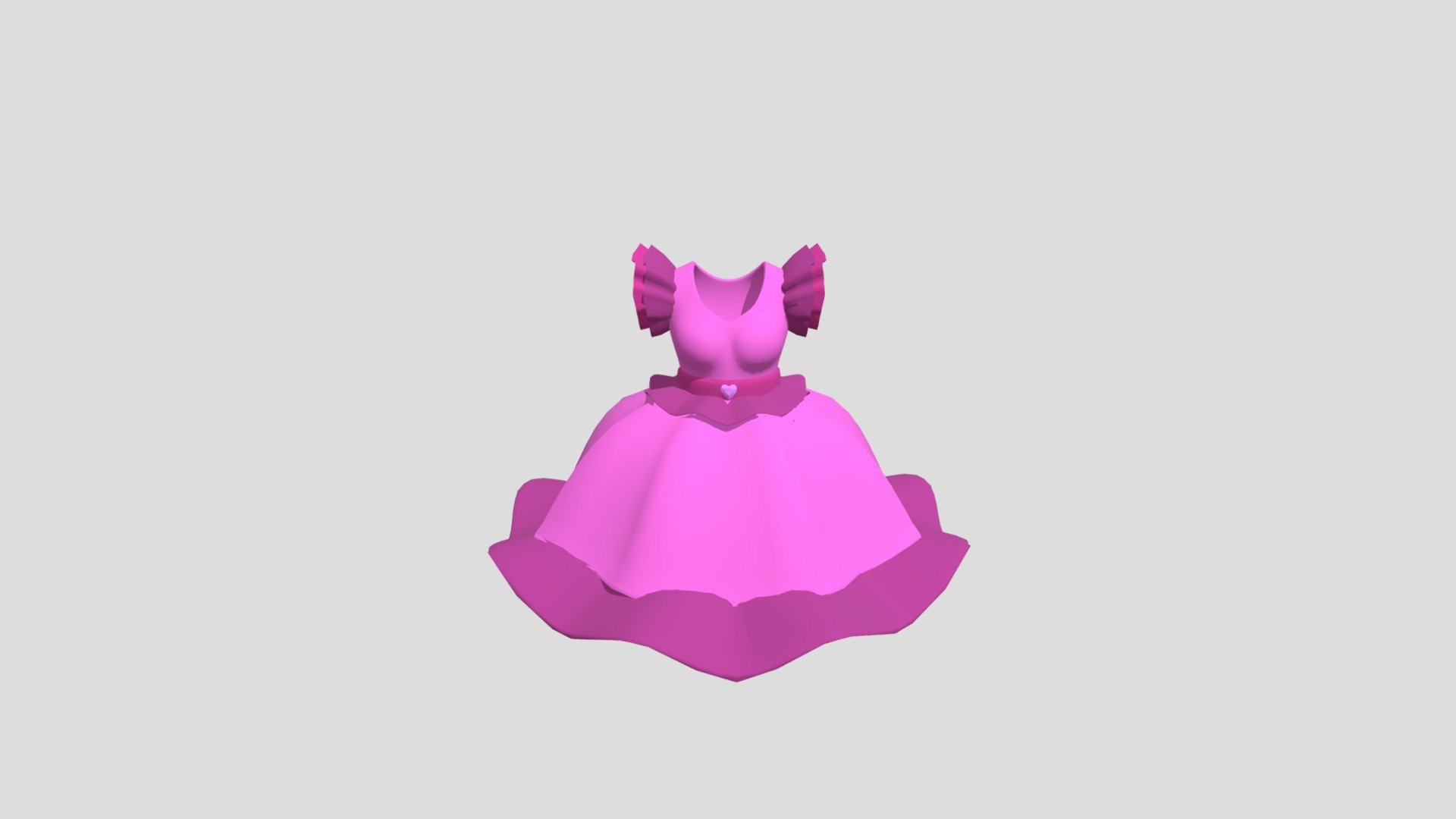 Princess Dress - 3D Model By Goldcrest (@goldcrestt) [52979ce] - Sketchfab