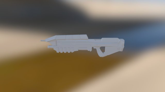 Halo Assault Rifle 3D Model