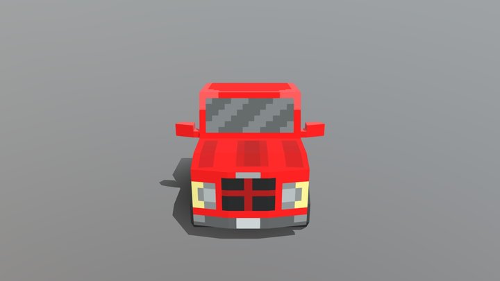 test truck tutorial model 3D Model