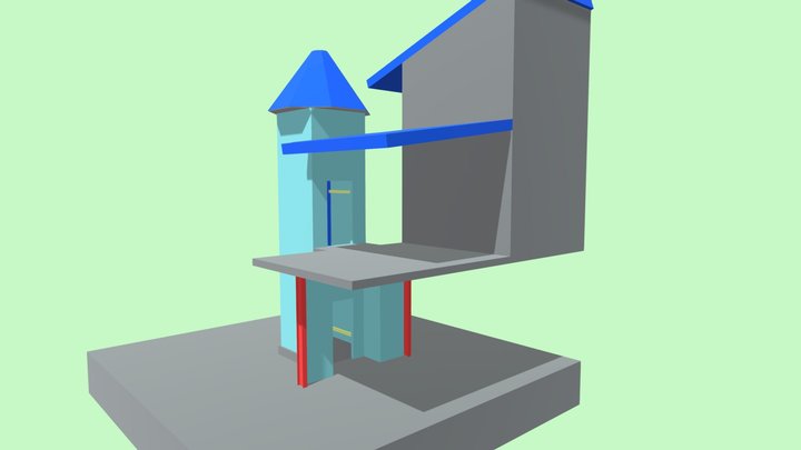 莊園電梯間外觀-1102 3D Model