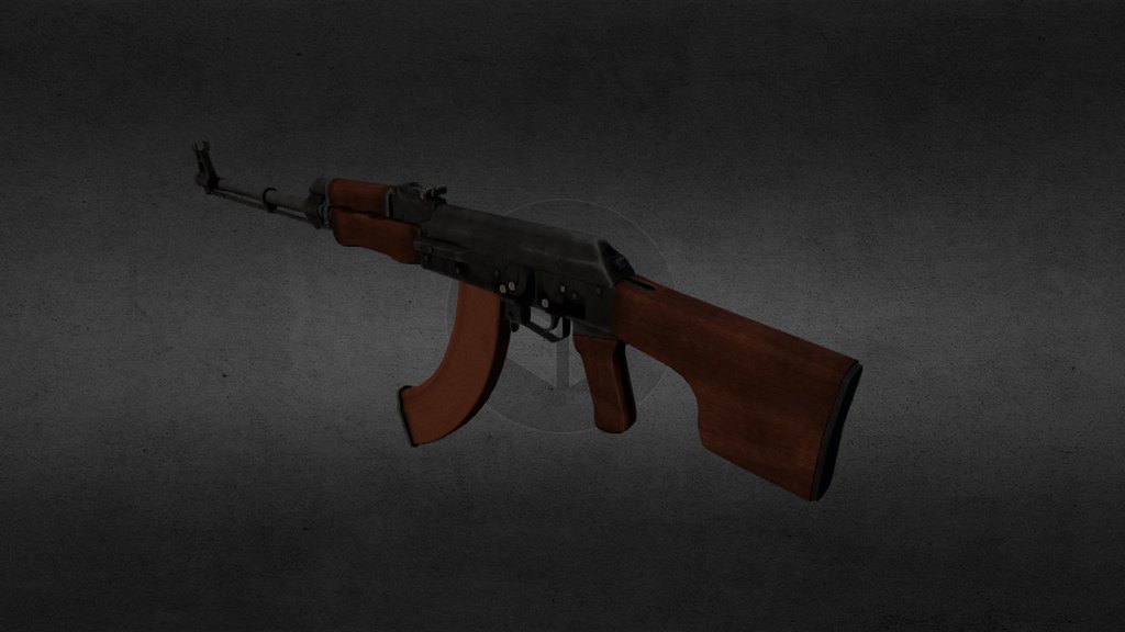 Machine Gun 2 - Rpk - 3d Model By Valga-games [529c855] - Sketchfab