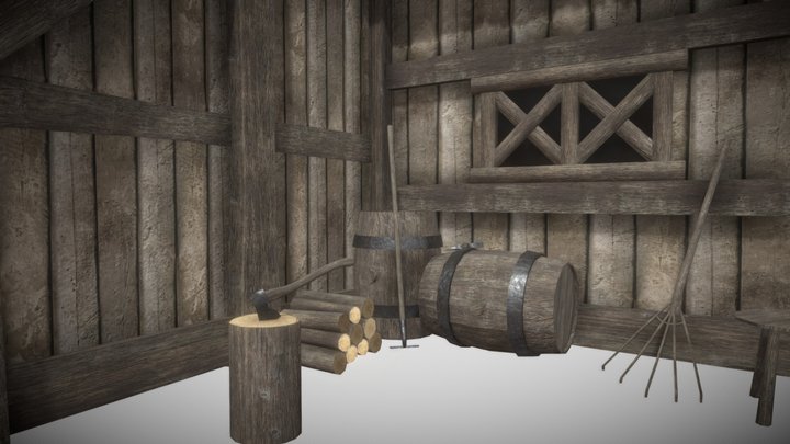 Medieval House 3 3D Model