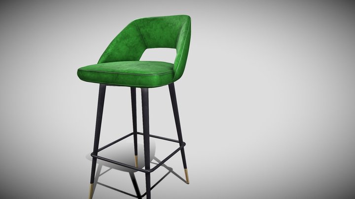 BAR STOOL AVORIO 3D Model