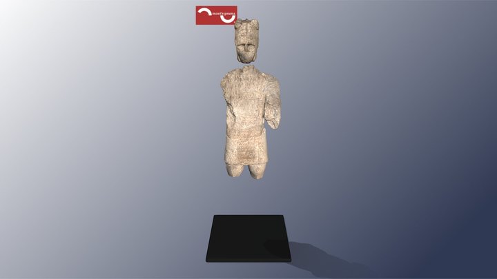 Statua di guerriero detto "Gherreri" 3D Model