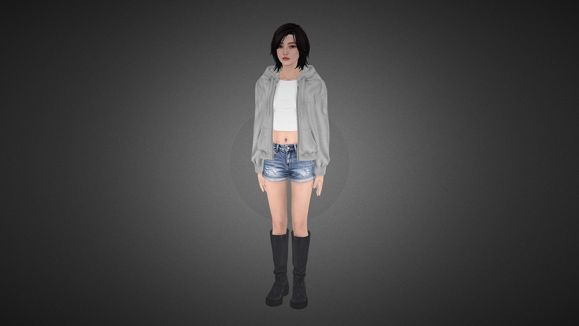 Stylized Hooded Girl - Download Free 3D model by -YFan- (@yf603349580 ...