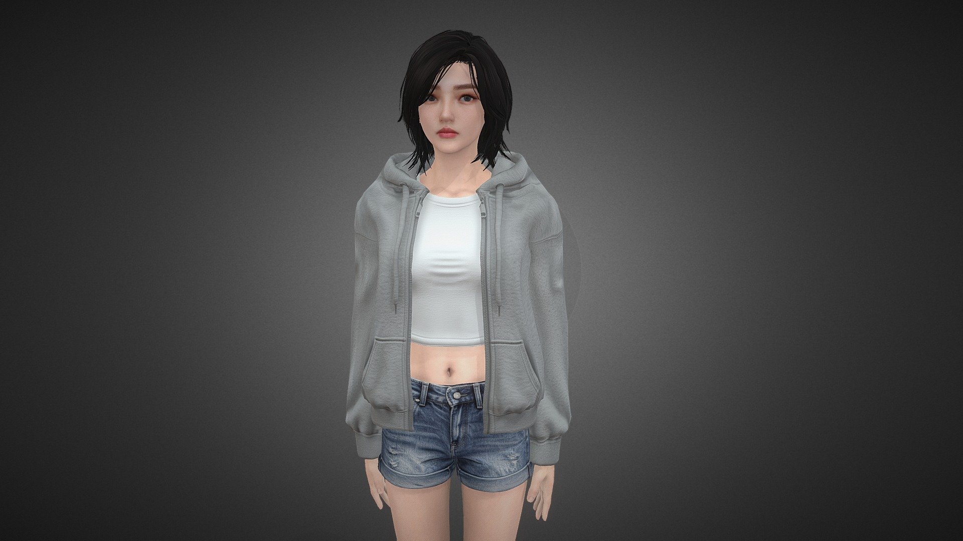Stylized Hooded Girl - Download Free 3D model by -YFan- (@yf603349580 ...